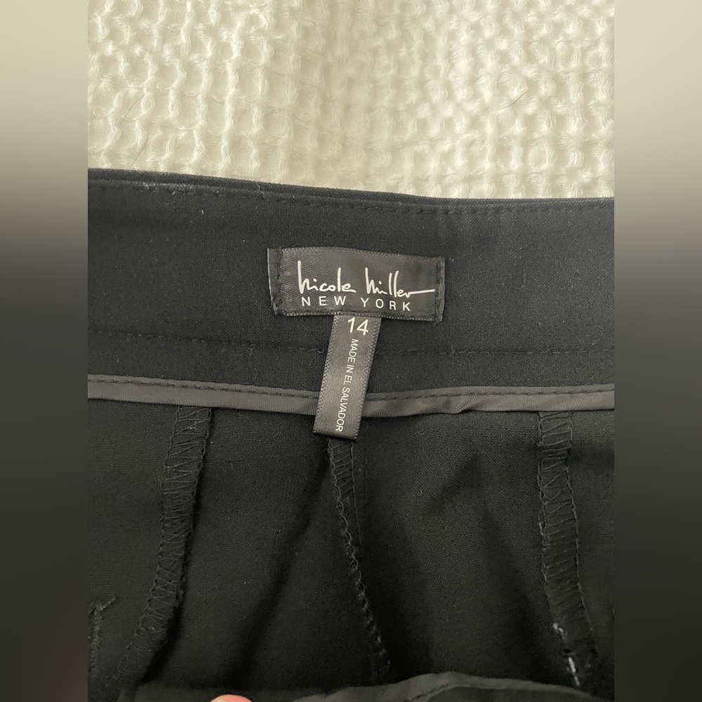 Nicole Miller Essential Easy Care Pant - Black - Picture 3 of 4